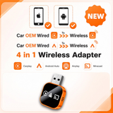 2026 Wireless CarPlay & Android Adapter – Plug & Play, No App Needed