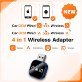 2026 Wireless CarPlay & Android Adapter – Plug & Play, No App Needed